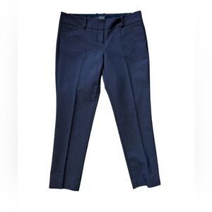 The Limited navy blue cropped pants with dots